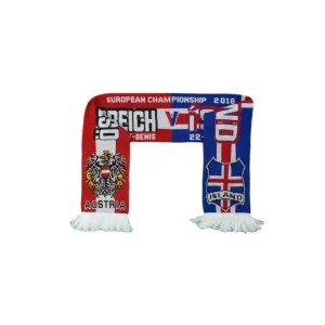 Echarpe de foot rétro Autriche / Islande Euro 2016 22 juin 2016