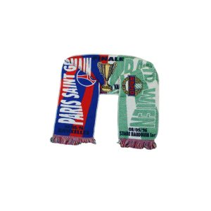 Echarpe de foot rétro Coupe d'Europe des clubs champions Paris Saint-Germain / Rapid Vienne 1995-1996
